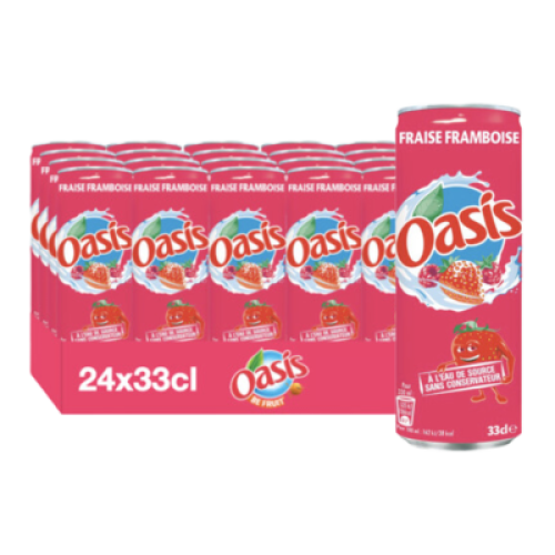 Oasis Aardbei/Framboos  (24x330ml)