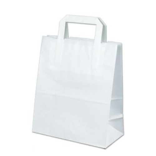 Papier Draagtas MI 27x17x28 (250st) Wit
