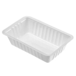 A9 Frietbak (4x250st) plastic WIT