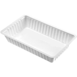 A14 Frietbak (4x250st) plastic WIT
