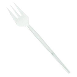 Snackvork met snijrand Wit (2000st)