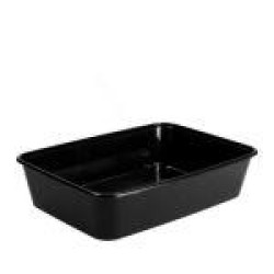 Magnetronbakjes 650cc Zwart (100st)