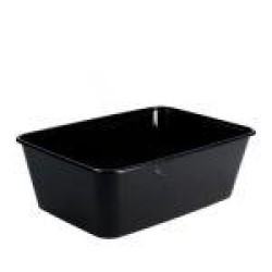 Magnetronbakjes 750cc Zwart (100st)