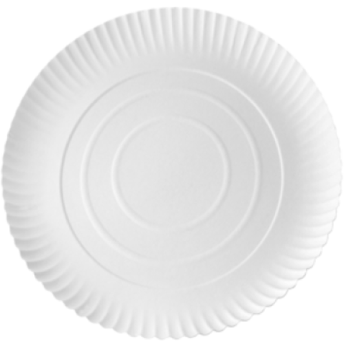 Papierbord 18cm Rond (100st) Papierbord 18cm Rond (100st)
