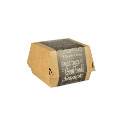 Hamburgerbox IP7 (100st) Kraft