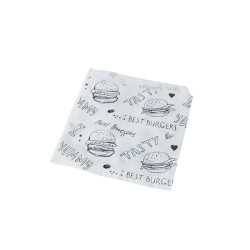 Hamburger Zakken 16x16 (1000st) oranje bedrukt Hamburger Zakken 16x16 (1000st) oranje bedrukt