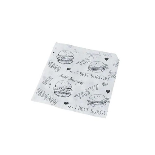 Hamburger Zakken 16x16 (1000st) oranje bedrukt