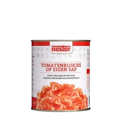 Tomatenblokjes Nestor Chopped  (2550gr)