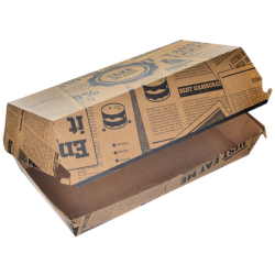 Hamburgerbox IP10 (200st) Kraft