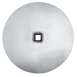 Vleesplaat voor Kebabspies O 12cm RVS