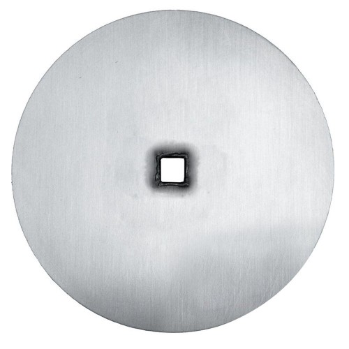 Vleesplaat voor Kebabspies O 12cm RVS